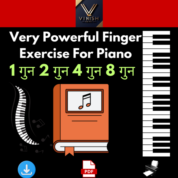 Very Powerful Finger Exercise For Piano With 4 Voice Note